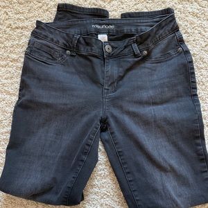 Maurices mid-rise jeggings. Medium, short.